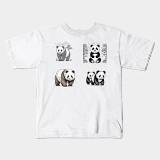 Panda Dream - Dreamy Artwork for Wildlife Admirers Kids T-Shirt